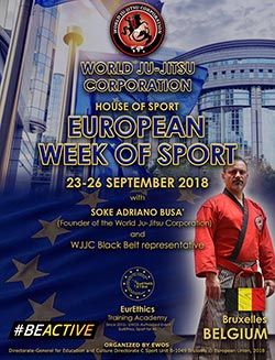 WJJC WEEK OF SPORT 2018 World Ju Jitsu Corporation Wjjc Belgium Bruxelles Jiu Jitsu Soke Adriano Busa Wjjf